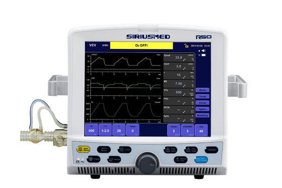 Medizinischer tragbarer Purple Horn-Ventilator elektrisch mit Touch Screen